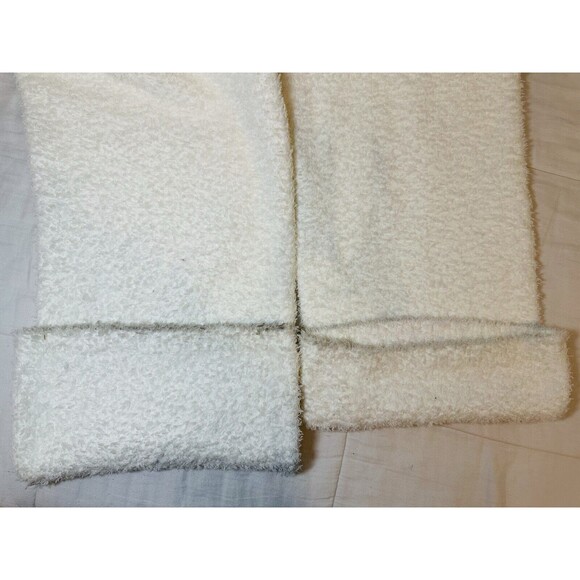 Aerie White Cream Fluffy Cozy Wide Leg Sherpa Soft Drawstring Pants XXL‎ NWT - Picture 4 of 9